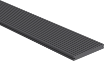 CarpGarant | Massieve composiet vlonderplank extra breed | Antraciet | 390 cm