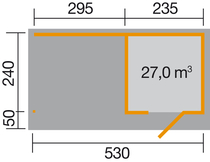 WEKA | Designhuis 172 B | 530 x 240 cm