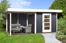WEKA | Designhuis 172 B | 530 x 300 cm | Antraciet