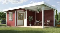 WEKA | Designhuis 213B Gr.1 | 240x541 cm | Zweeds rood