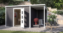WEKA | Designhuis 'wekaLine' 413A Gr.2 | 450x300 cm | Antraciet