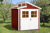 WEKA | Tuinhuis 226 | 205 x 209 cm | Zweeds rood