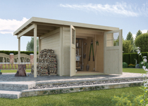 WEKA | Tuinhuis 321 A | 254 x 250 cm + aanbouw 115 cm