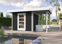 WEKA | Designhuis 'wekaLine' 172A Gr.3 | 445x300 cm | Antraciet