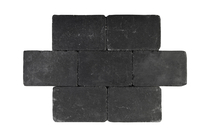 Gardenlux | Tambourisés Brique 20x20x5 | Zwart
