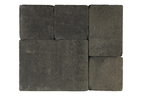 Gardenlux | Tambourisés Brique 20x20x5 | Grijs/zwart