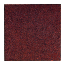 Gardenlux | Rubber speelplaatstegel met steekverbinding 50x50x3 cm | Rood
