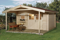 WEKA | Tuinhuis 136 | 380 x 300 cm + afdak 200 cm