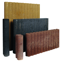 Gardenlux | Palissadepalen met inkeping 8x25 | Bruin