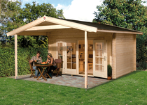 WEKA | Weekendhuis 137 | 380 x 380 cm + afdak 200 cm