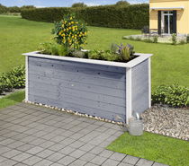 WEKA | Professionele moestuinbak 669C | 205x80 cm | Grijs