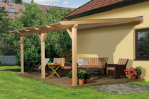 WEKA | Terrasoverkapping 672 Gr.2 | 444x242 cm