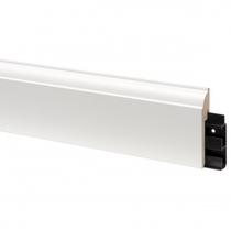 CanDo | Plint Style 1980 wit met kabelgoot | 80x19 mm