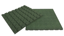 Rubbertegel | 50 x 50 x 4,5 cm | Groen
