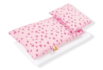 Poppen beddengoed roze | Herzchen