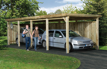 WEKA | Y-Carport 617 | Enkel | 294 x 784 cm
