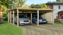 WEKA | Y-Carport 618 | Dubbel | 576 x 591 cm