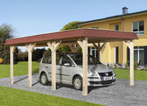 WEKA | Carport 615 | Enkel | 294 x 591 cm