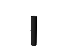 Adezz I Rookkanaal met demper 154 x 750 mm Zwart