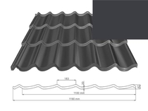 ArchelorMittal | Dakpanplaat Kingstile | Antraciet | 500