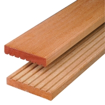 Kapur vlonderplank | 25x145 | groef / ribbel | 245cm
