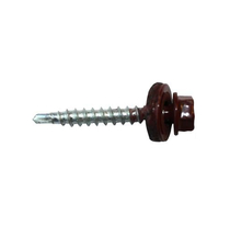 Dakpanschroef | 100 stuks | Rood | RAL 3009