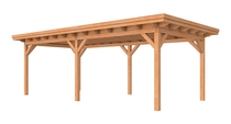 Douglasvision | Buitenverblijf Prestige | 700 x 360 cm | Groen geïmpregneerd