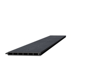 Composiet schermplank | Houtmotief Antraciet | 21 x 195 x 1800 mm