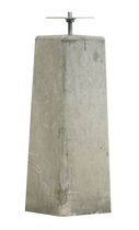 Woodvision | Betonpoer Grijs | 18/15 x 18/15 cm voor paal 14-15 cm