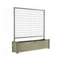 Van Talen | Bloembak | 40 x 180 cm met trellis