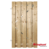 Elephant | Finch tuindeur met stalen frame | 100x180 cm | Vuren