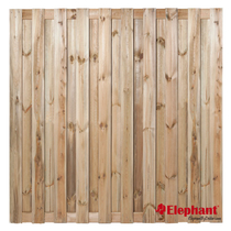 Elephant | Finch tuinscherm | 180x180 cm | Grenen | 19 planks