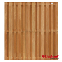 Elephant | Tuinscherm | 180x180 cm | 23 planks | Keruing