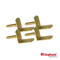 Elephant | Beslagset hoek | tbv tuinscherm | Verzinkt | 4 stuks