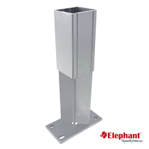 Elephant | Paalhouder insteek met voet | 68x68 mm