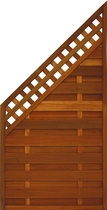 FelixWood | Elegant tuinscherm 180/ 90x90cm | Bangkirai met raster