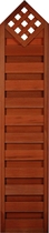 FelixWood | Elegant tuinscherm 180/ 200 x 180 x 40 cm | Bangkirai met raster