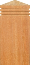 FelixWood | Bangkirai palen met diamantkop | 90 x 90 mm | 195 cm