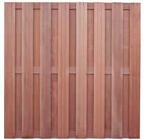 Felixwood | Charmant Plankenscherm Keruing | 15-planks | 16 mm