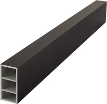 Felix Clercx | Aluminium Onderregel | Zwart | 24 x 40 mm