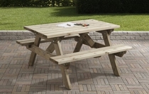 Van Talen | Kinderpicknicktafel Remi | 120 x 115 | 35 mm dik