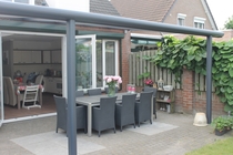 Westwood | Aluminium Terrasoverkapping Calisto 406x250 | Antraciet