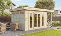 Smartshed | Premium blokhut Isidro | 400 x 300 cm | 45 mm