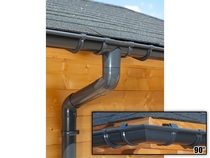 S-Lon | PVC Dakgoot Vierhoekig dak GD16 | Antraciet | 14-17.5 m
