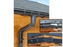 S-Lon | PVC Dakgoot Vijfhoekig dak GD16 | Antraciet| 12.25 m
