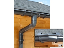 S-Lon | PVC Dakgoot Achthoekig dak GD16 | Antraciet | 14-19.25 m