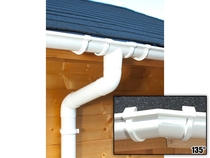 S-Lon | PVC Dakgoot Achthoekig dak GD16 | Wit | 14-19.25 m
