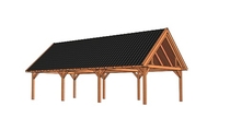 Trendhout | Zadeldakschuur XXL 11250 mm | Combinatie 1