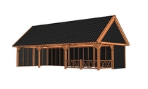Trendhout | Zadeldakschuur XXL 11250 mm | Combinatie 2