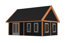 Trendhout | Zadeldakschuur XXL 7700 mm | Combinatie 6